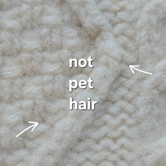 Brooks Brothers {{{THICK}}} Merino Wool Cable Knit Ivory Scarf - Picture 6 of 16